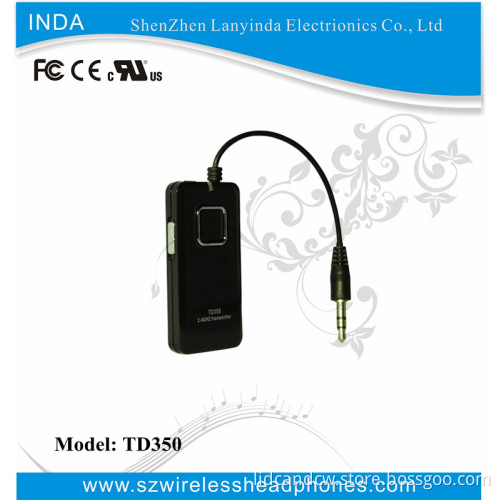 Td350 3.5mm Line 2.4G Transmitter Black